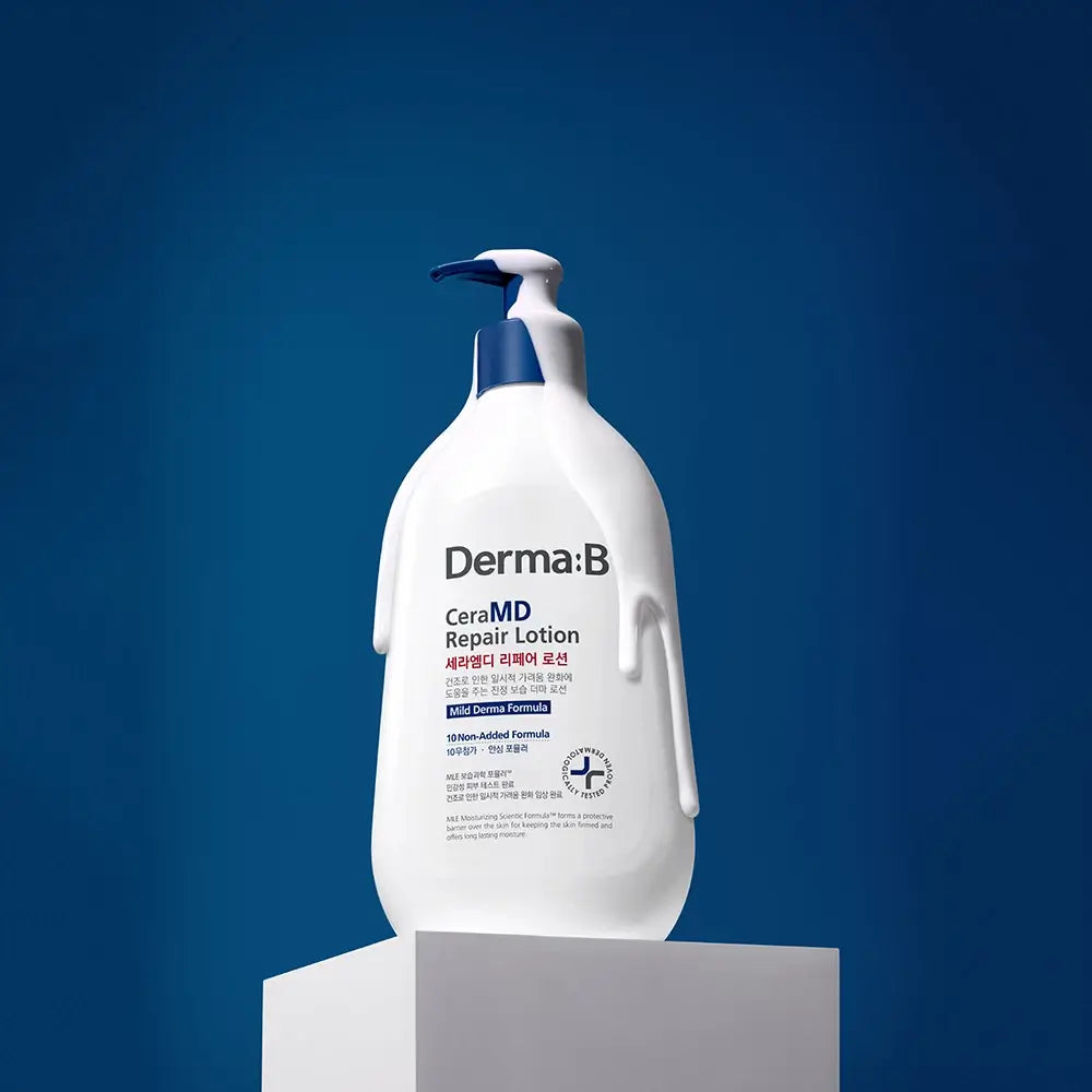 DERMA:B CeraMD Repair Lotion - Körperlotion mit feuchtigkeitsspendenden und beruhigenden Inhaltsstoffen, die zur Hautfeuchtigkeit und zum Hautkomfort beitragen - 400 ml