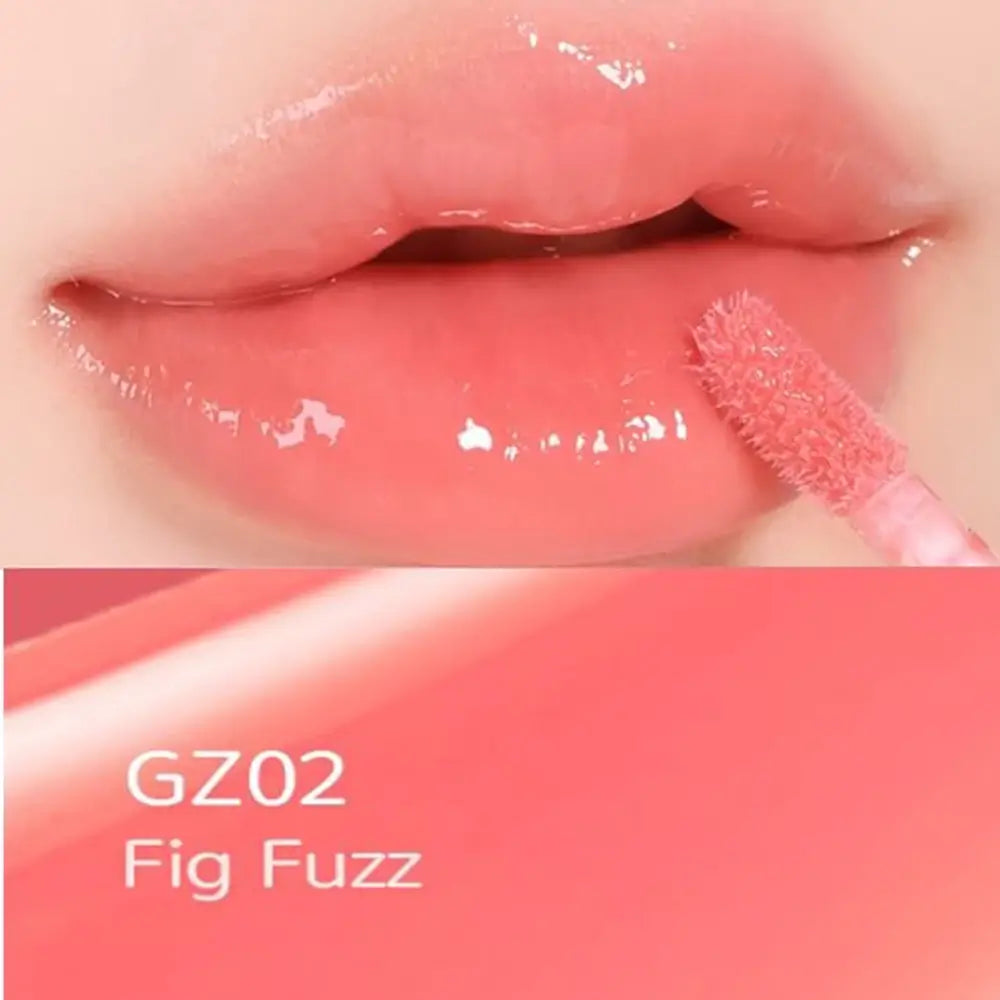 BLACK ROUGE Chewy Lip Glaze - feuchtigkeitsspendendes und volumengebendes Lippen-Gloss für voller aussehende Lippen - 3.5 g - GZ02 Fig Fuzz