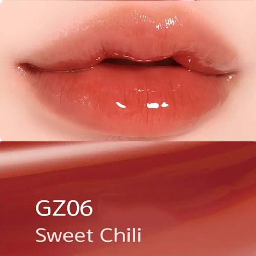 BLACK ROUGE Chewy Lip Glaze - Lippenstift mit feuchtigkeitsspendenden und pflegenden Inhaltsstoffen, die zur Lippenhydratation und zum Komfort beitragen, ohne klebrige oder trockene Gefühle – 3,5 g – GZ06 Sweet Chili