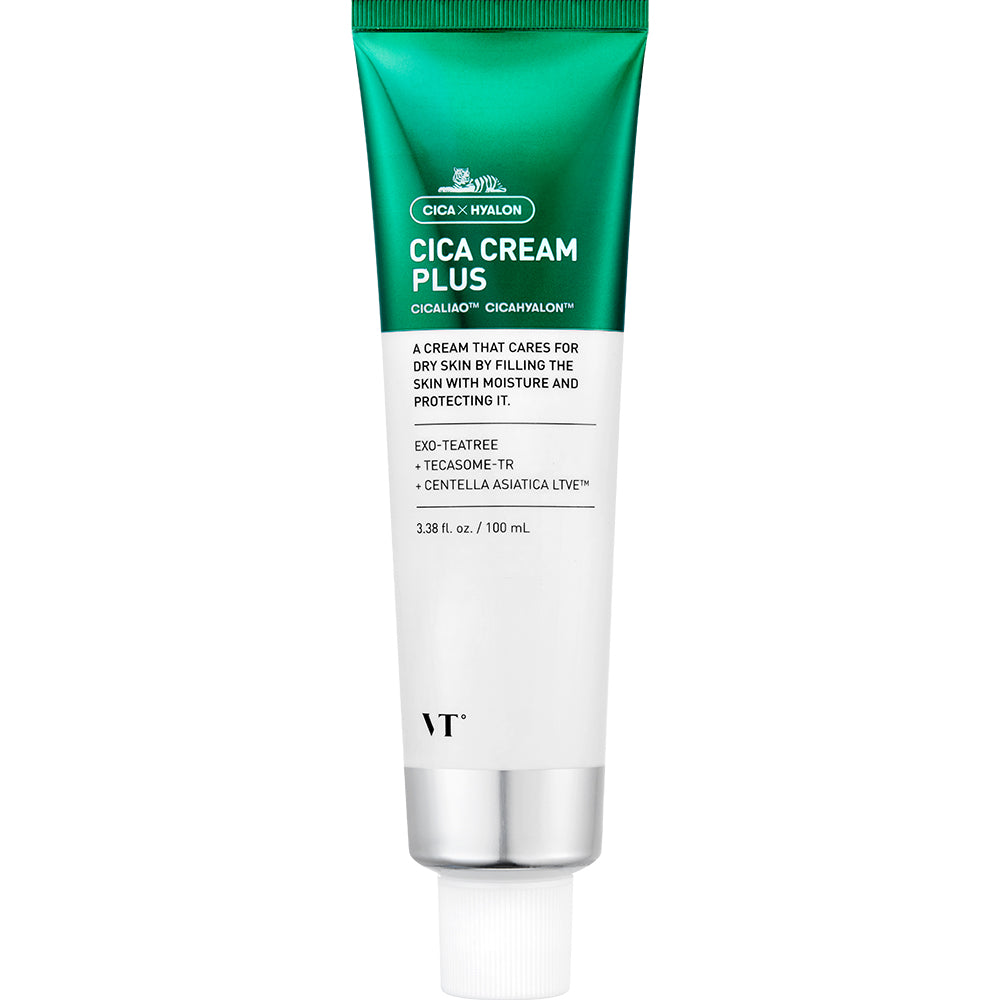 VT COSMETICS Cica Cream Plus - Feuchtigkeitsspendende Gesichtscreme mit Centella Asiatica Extrakt und Hyaluronsäure - 100 ml