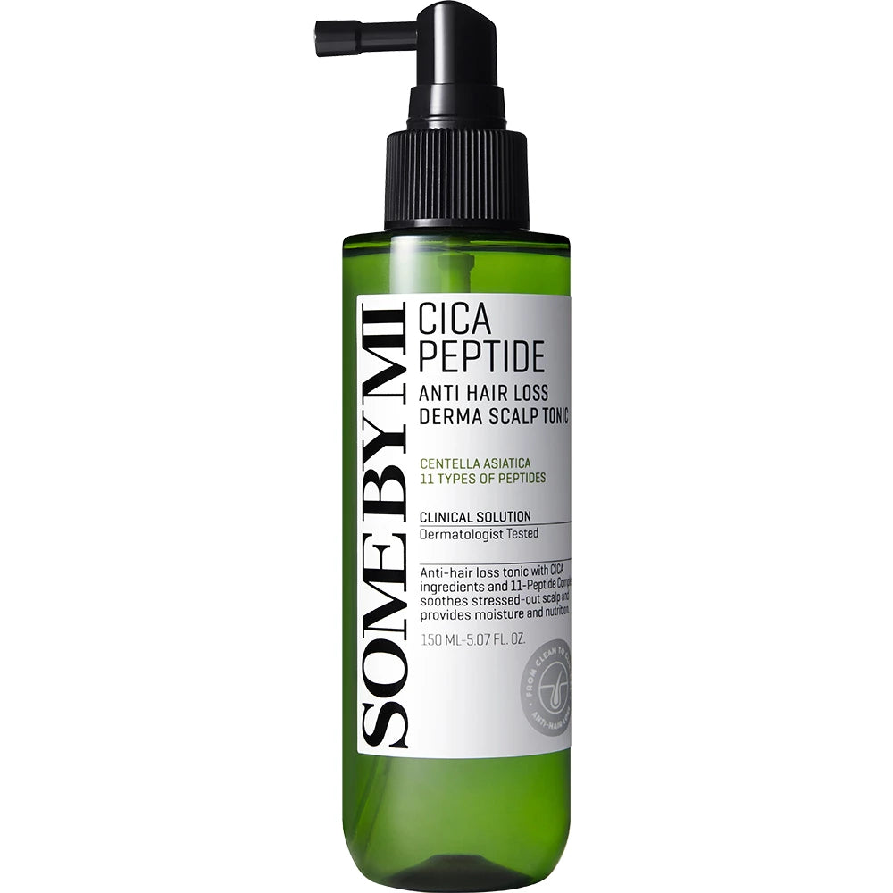 SOME BY MI Cica Peptide Anti Hair Loss Derma Scalp Tonic - Tonic mit Centella Asiatica CICA und 11 Peptid-Komplex zur Pflege empfindlicher Kopfhaut und zur Aufrechterhaltung des Wasser-Öl-Gleichgewichts - 150 ml
