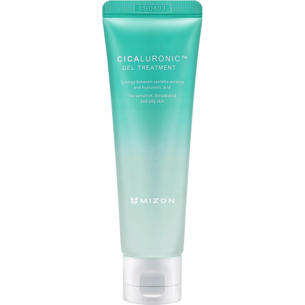 MIZON Cicaluronic Gel Treatment - Gesichtsbehandlungsgel mit Centella Asiatica und Hyaluronsäure mit mehreren Molekulargewichten, das hilft, empfindliche oder dehydrierte Haut zu beruhigen und den Hautkomfort zu erhalten - 50 ml