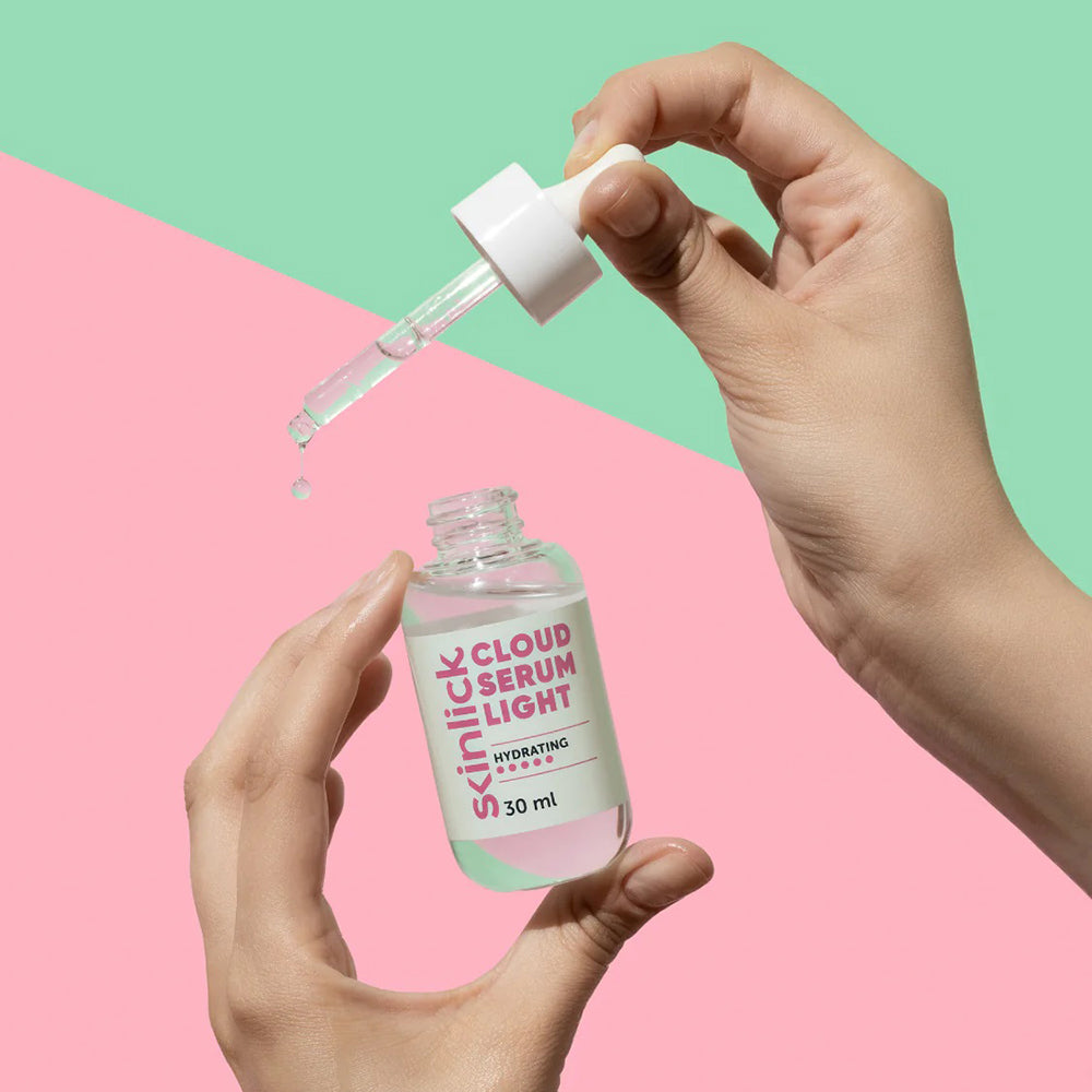 SKINLICK Cloud Serum Light - Gesichtsserum mit Reiswasser und Hyaluronsäure zur Hydratisierung und Aufpolsterung der Haut - 30 ml