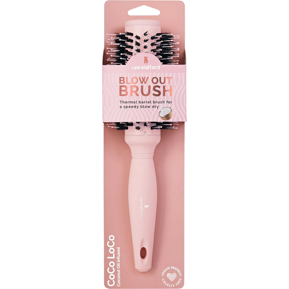 LEE STAFFORD Coco Loco Blow Out Radial Brush - Haarbürste mit Kokosöl und Nylon für schnelles Styling und glattes Finish ohne Frizz