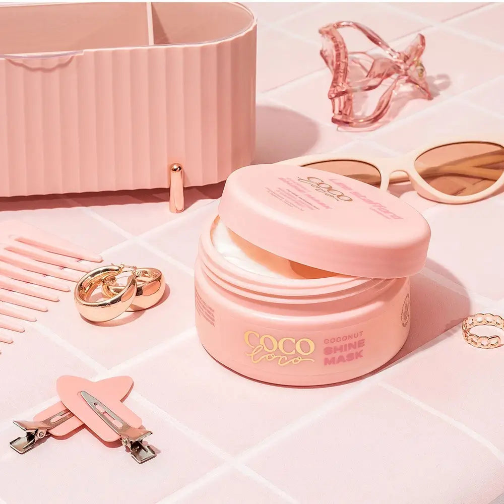 LEE STAFFORD Coco Loco Kokos Glanzmaske - Haarkur formuliert mit Kokosöl und Agavendessenz, die zur Revitalisierung von stumpfem und geschädigtem Haar beiträgt - 200 ml