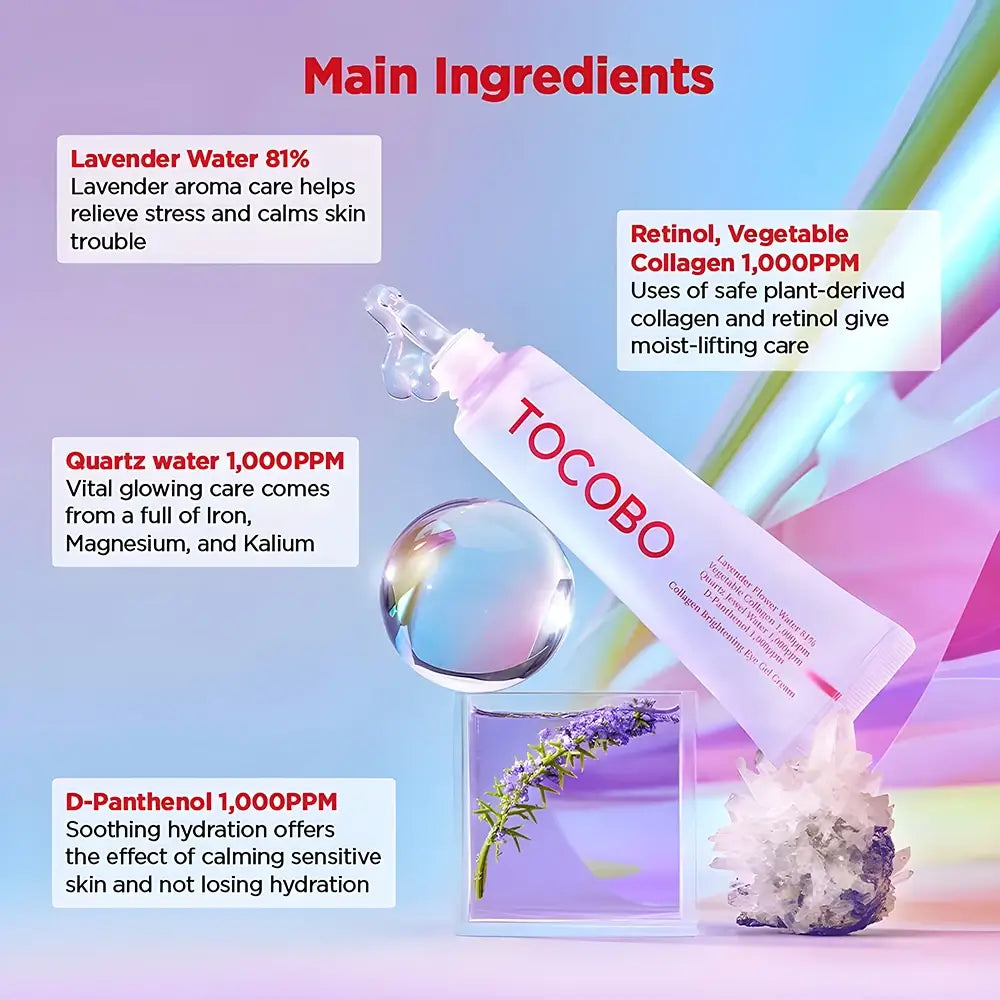 TOCOBO Collagen Brightening - Augencreme formuliert mit pflanzlichem Kollagen und Niacinamid, die zur Hautfeuchtigkeit und Aufhellung der Hautpartie um die Augen beiträgt - 30 ml