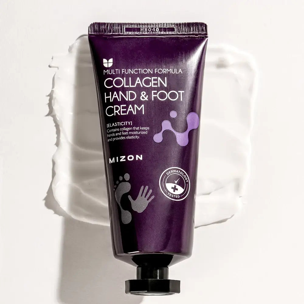 MIZON Kollagen Hand- und Fußcreme - Intensive Feuchtigkeit und Elastizität, 100 ml