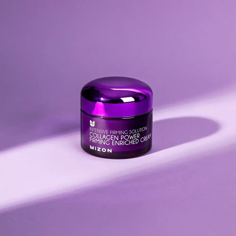 MIZON Collagen Power Firming Enriched Cream - angereicherte Gesichtscreme mit hydrolysiertem Kollagen und Adenosin zur Verbesserung der Hautfeuchtigkeit und Festigkeit - 50 ml