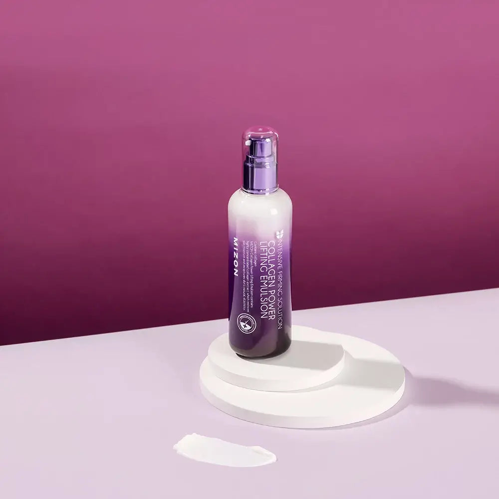 MIZON Collagen Power Lifting Emulsion - Gesichtsflüssigkeit mit marine Kollagen und Adenosin für Feuchtigkeit und Hautkomfort - 120 ml