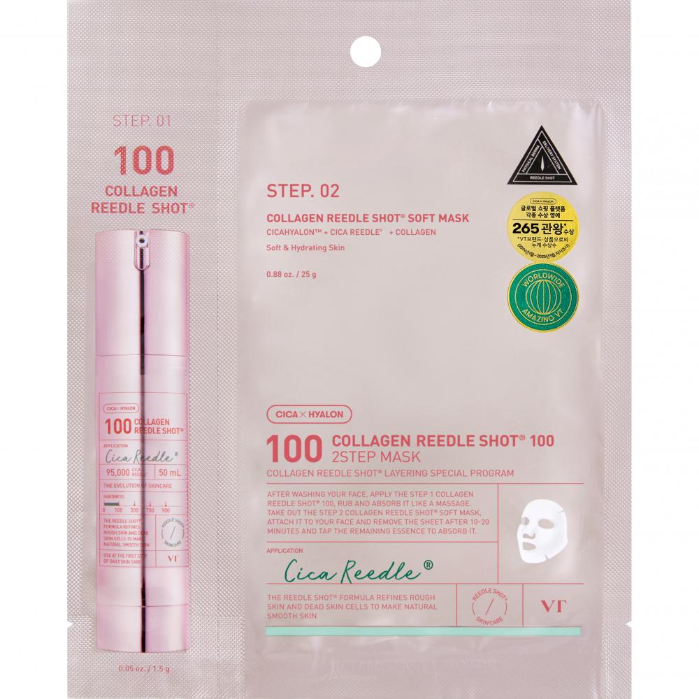 VT COSMETICS Kollagen Reedle Shot 100 2-Schritt-Tuchmaske