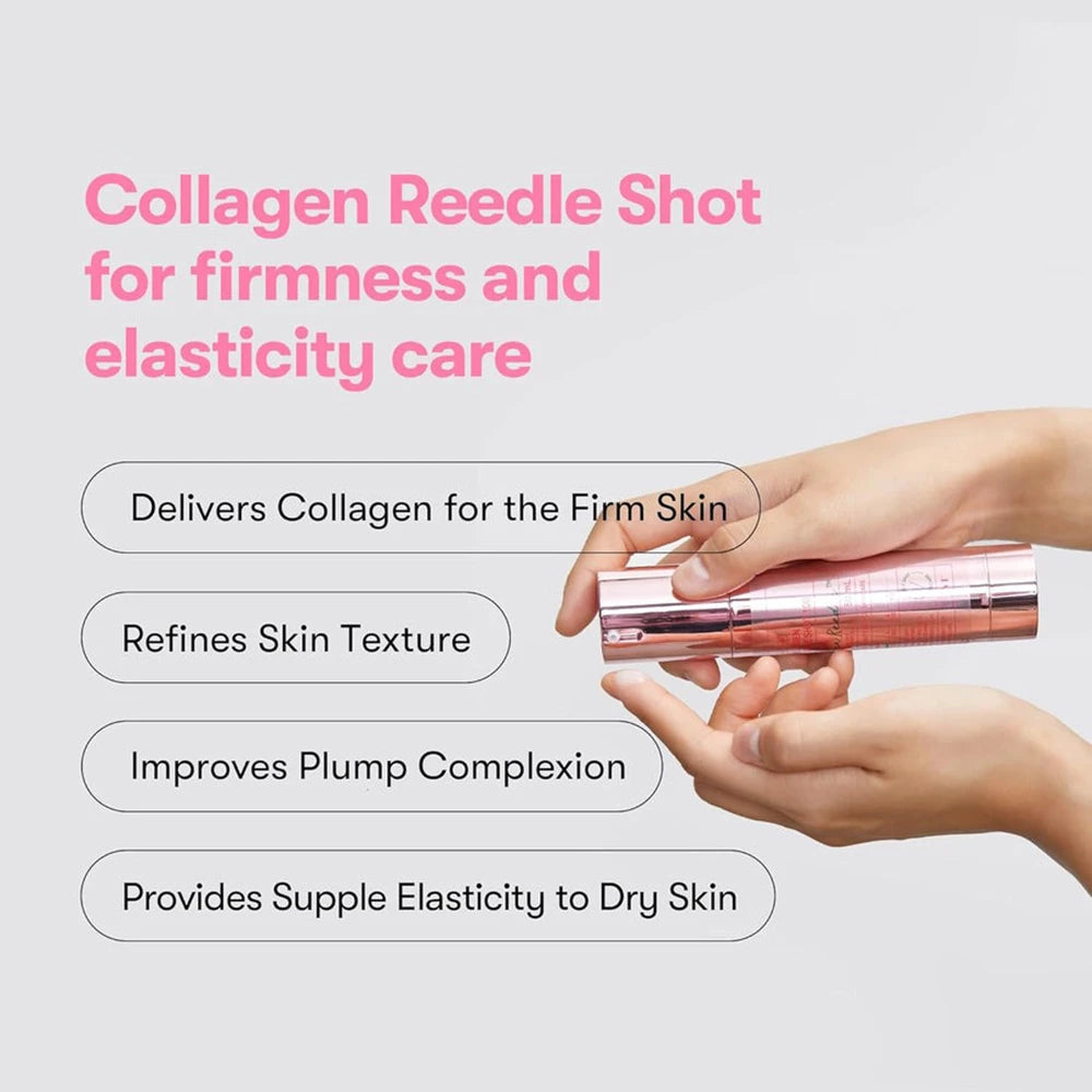 VT COSMETICS Kollagen Reedle Shot 100 - Gesichtsserum mit Kollagen und Niacinamid zur Hautfeuchtigkeit und -pflege - 50 ml