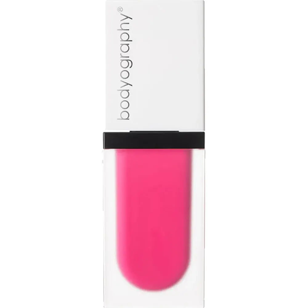 BODYOGRAPHY Color Cassette Liquid Blush Lip - fard de obraz si buze lichid, usor de aplicat si stratificat, formulat cu Bakuchiol - 5,5 gr - AMPLIFY - Bright Fuchsia