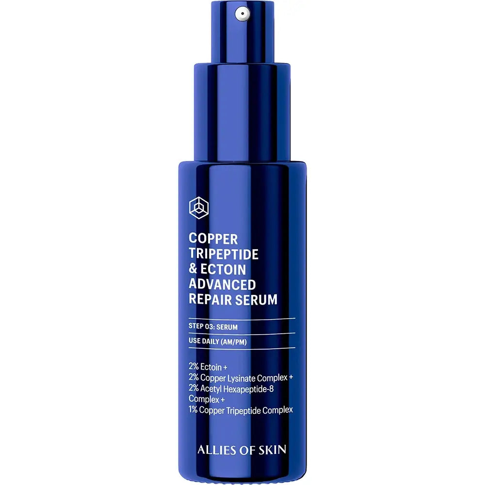 ALLIES OF SKIN Advanced Repair Serum mit Kupferpeptid und Ectoin - Intensive Reparatur und Faltenberuhigung, 30 ml