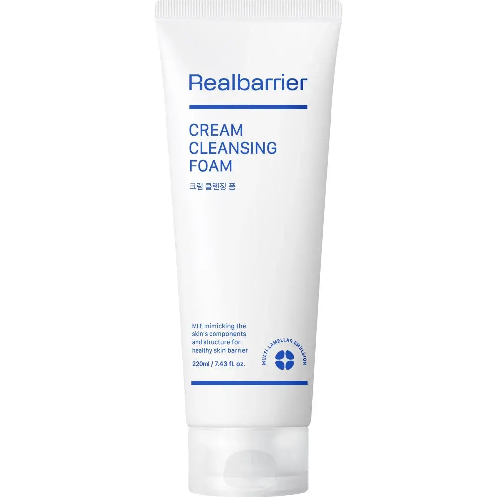 REAL BARRIER Reinigungscreme Erneuerung Reinigungsschaum für empfindliche und trockene Haut - Feuchtigkeit und Schutz mit Ceramiden, 220 ml