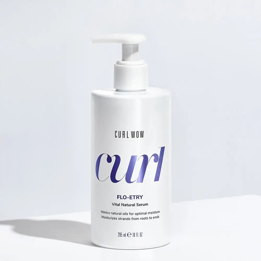 COLOR WOW Curl Flo Entry Vital Natural - Haarserum formuliert mit Jojobaöl und Kokosöl, das zur Feuchtigkeitsversorgung von lockigem Haar beiträgt und den natürlichen Glanz bewahrt - 295 ml