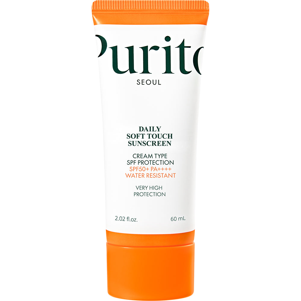 PURITO Daily Soft Touch Sonnenschutz-Gesichtscreme LSF 50+ mit UVA/UVB-Filtern und Panthenol