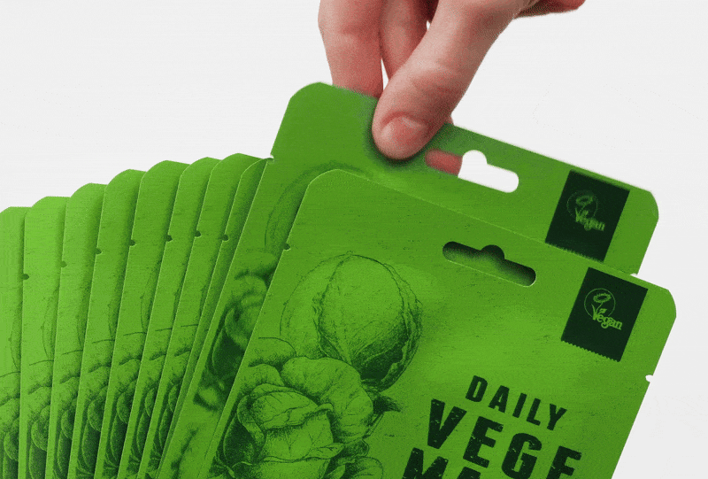 YADAH Daily Vege Kohl - Gesichtsmaske mit fermentiertem Kohlblatt-Extrakt und Niacinamid Vitamin B3, die zur Hautfeuchtigkeit und zur Aufrechterhaltung des Hautkomforts beiträgt - 23 ml