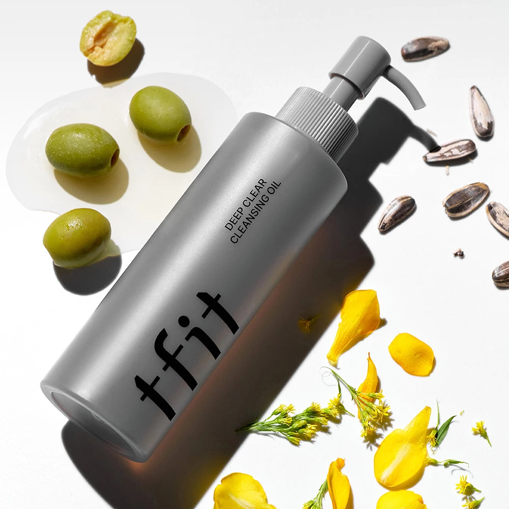 TFIT Deep Clear Reinigungsöl - Reinigungsöl formuliert mit Olivenöl und Salicylsäure, das hilft, Make-up, überschüssigen Talg, Mitesser und Whiteheads zu entfernen - 150 ml