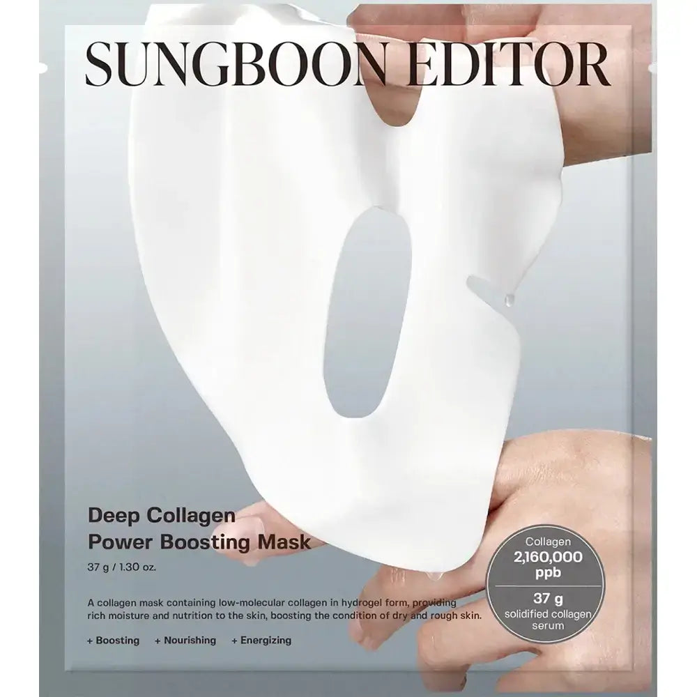 SUNGBOON EDITOR Tiefes Kollagen Gesichtsmaske - Intensive Feuchtigkeitsversorgung und Lifting-Effekt mit Kollagen, 37 g