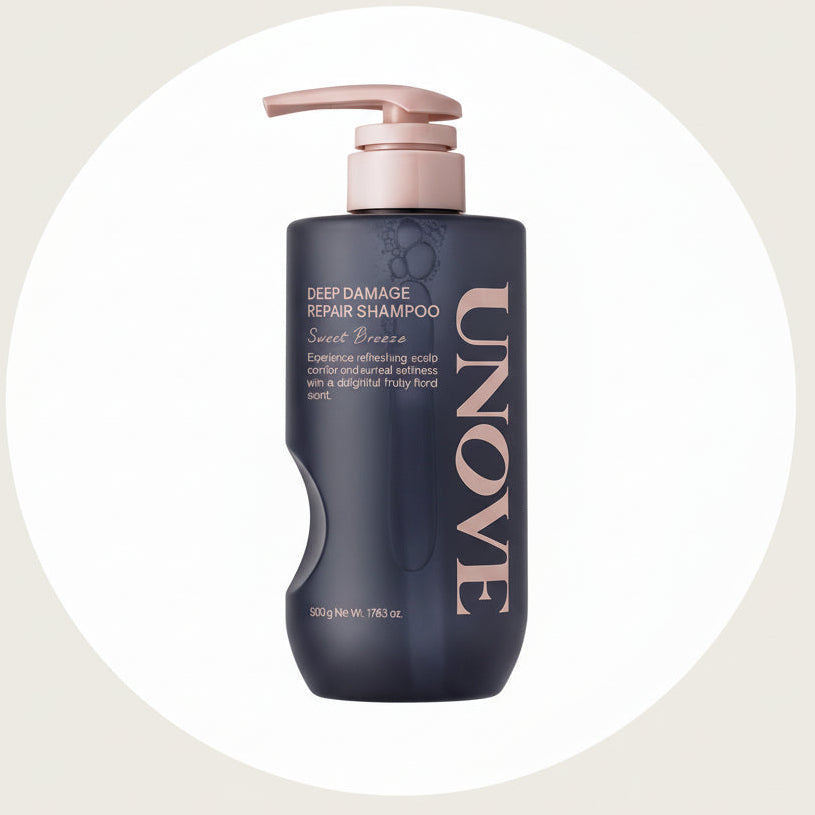 UNOVE Deep Damage Repair - Shampoo mit Proteinen und Aminosäuren, das zur Reparatur von geschädigtem Haar beiträgt und die Feuchtigkeit bewahrt - 500 ml