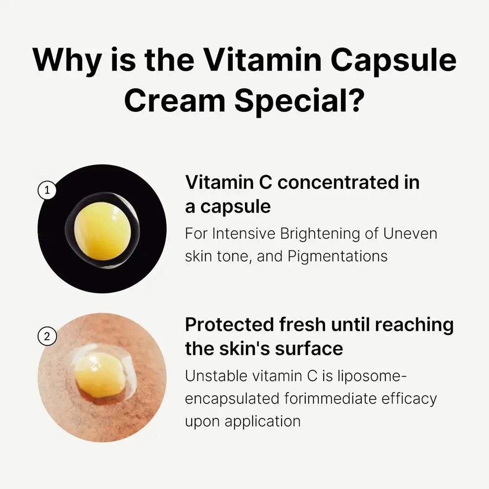 MEDICUBE Deep Vita C Kapsel - Gesichtspflege mit Niacinamid (Vitamin B3) und Ascorbinsäure (reines Vitamin C) für einen gleichmäßigen Hautton und Feuchtigkeit - 55g