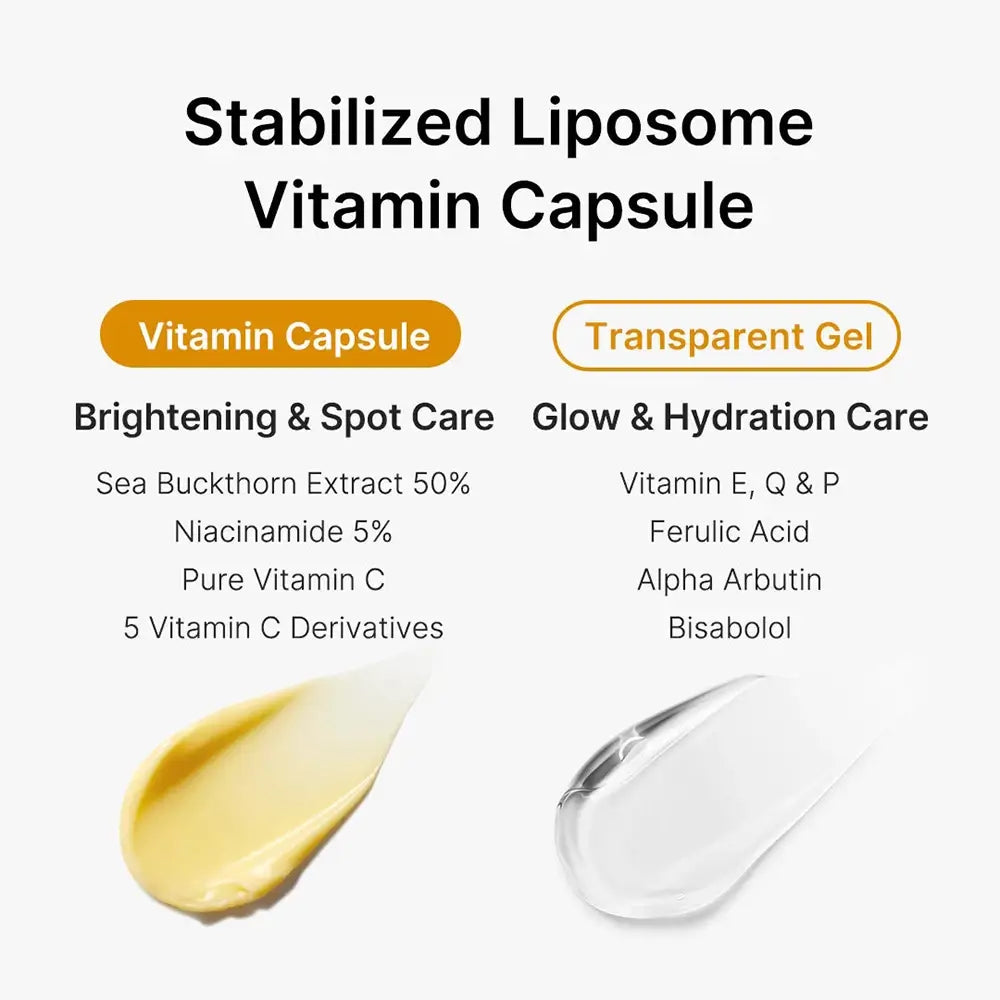MEDICUBE Deep Vita C Kapsel - Gesichtspflege mit Niacinamid (Vitamin B3) und Ascorbinsäure (reines Vitamin C) für einen gleichmäßigen Hautton und Feuchtigkeit - 55g