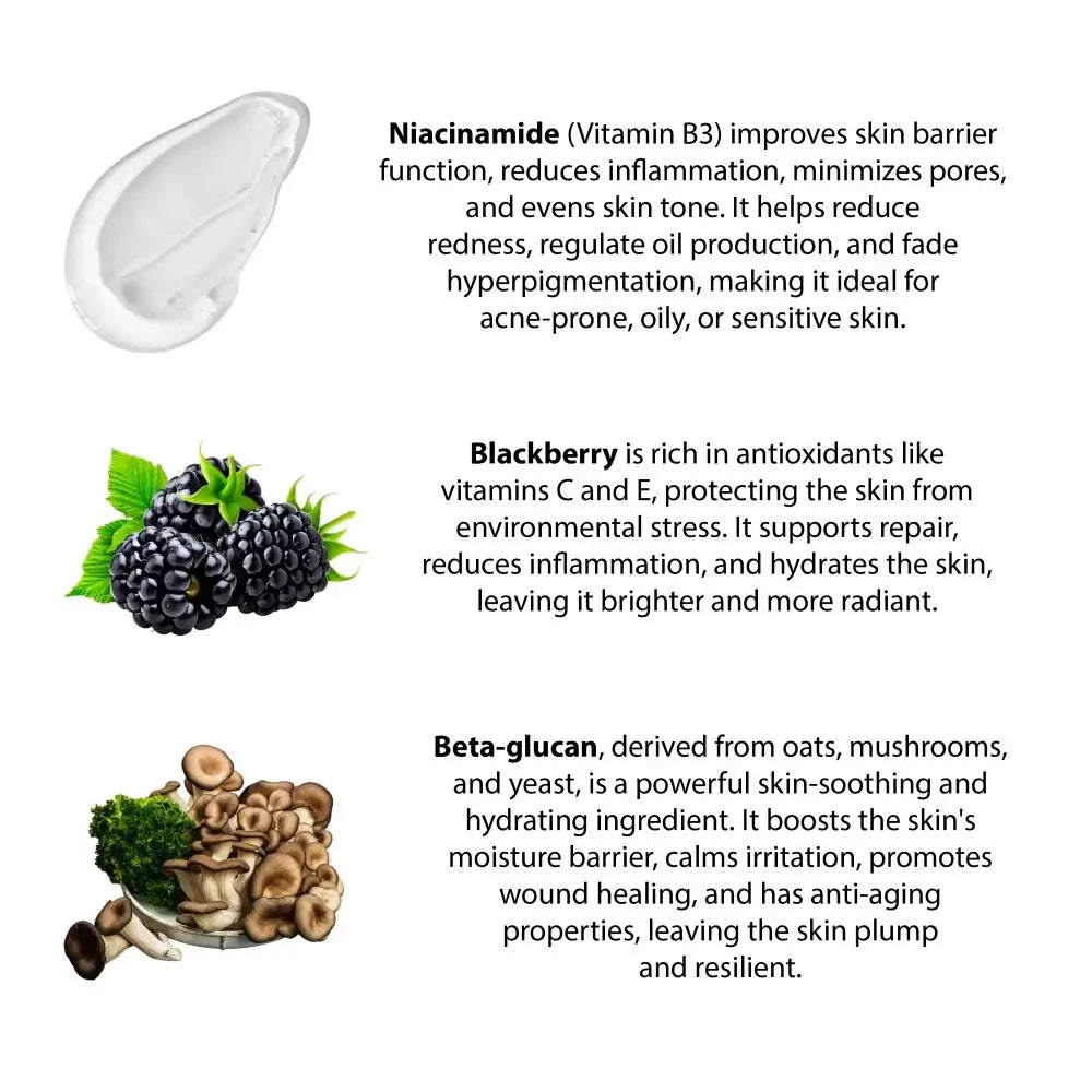 PSA Dew Halo Niacinamid & Brombeer Glanznebel - Gesichtsnebel mit 5% Niacinamid und Brombeerextrakt zur Minimierung der Poren und Verbesserung der Hautleuchtkraft - 50 ml