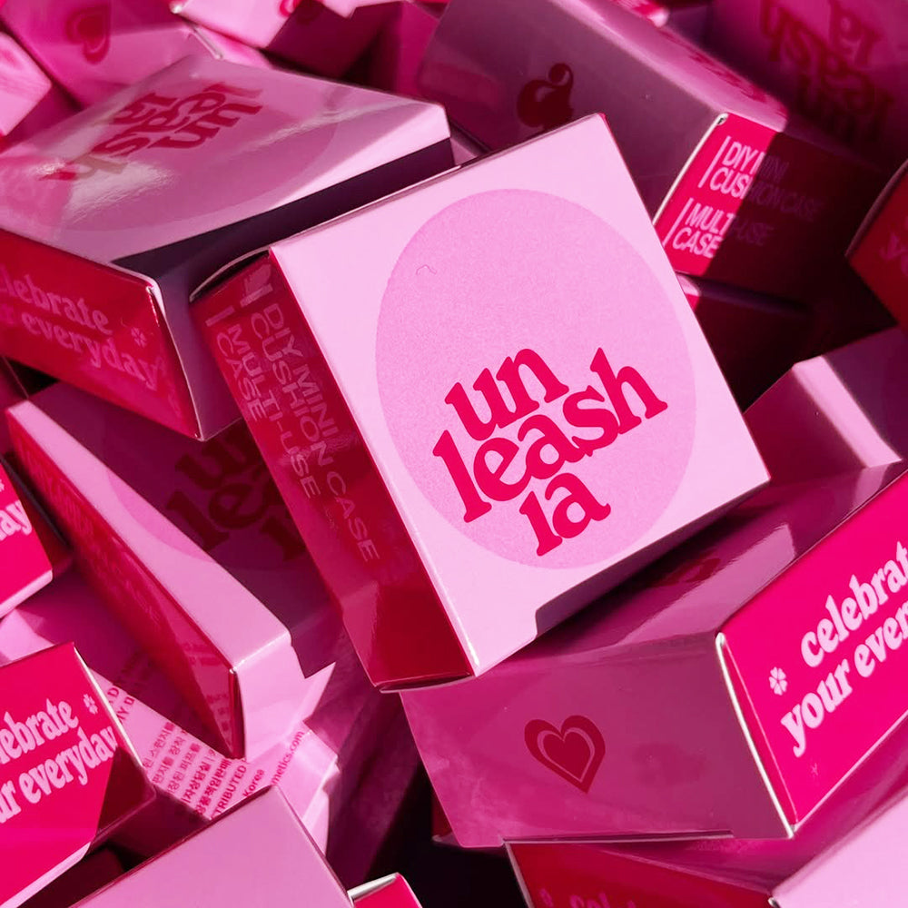 UNLEASHIA DIY Mini Cushion Case - Leere und wiederverwendbare Kissenhülle, zum Nachfüllen mit flüssigem Make-up, mit Puder für schnelles Auftragen und kompaktem Format