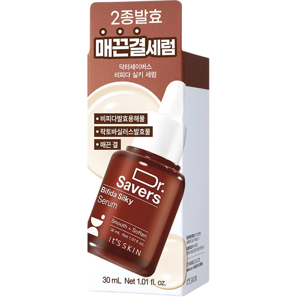 IT'S SKIN Dr. Savers Bifida Silky Serum - Gesichtsserum mit Bifida Ferment Lysat und Hyaluronsäure zur Hautfeuchtigkeit und Hautkomfort - 30 ml