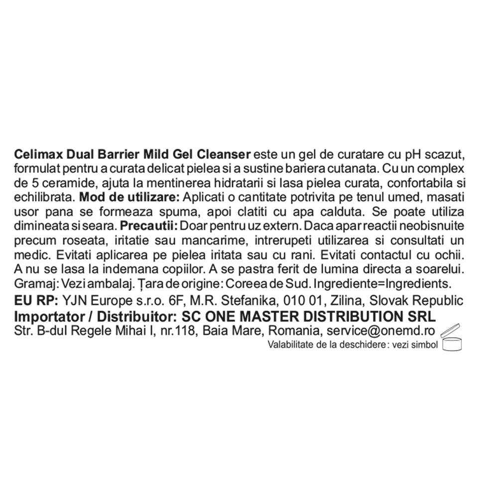 CELIMAX Dual Barrier Mildes Gel-Reinigungsmittel 200 ml