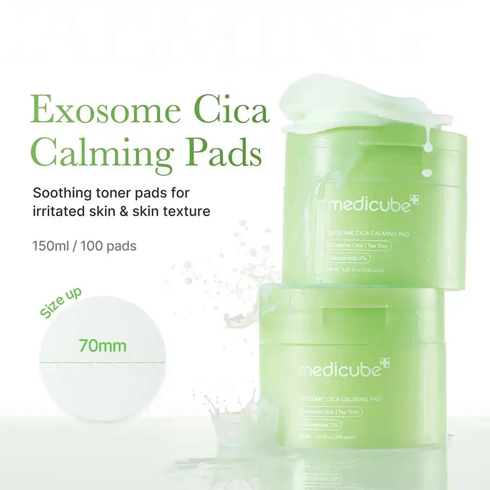 MEDICUBE Exosome Cica beruhigendes Pad - Feuchtigkeit & Porenreduktion, 100 Stk