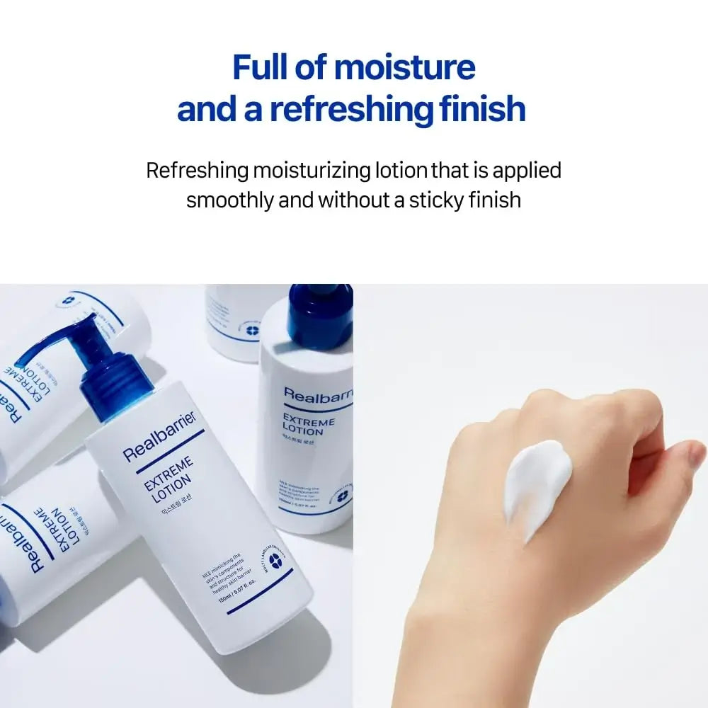 Real Barrier Extreme Lotion Feuchtigkeitscreme Omega-Ceramid - Barriere-Reparatur und Intensive Feuchtigkeit, 150 ml