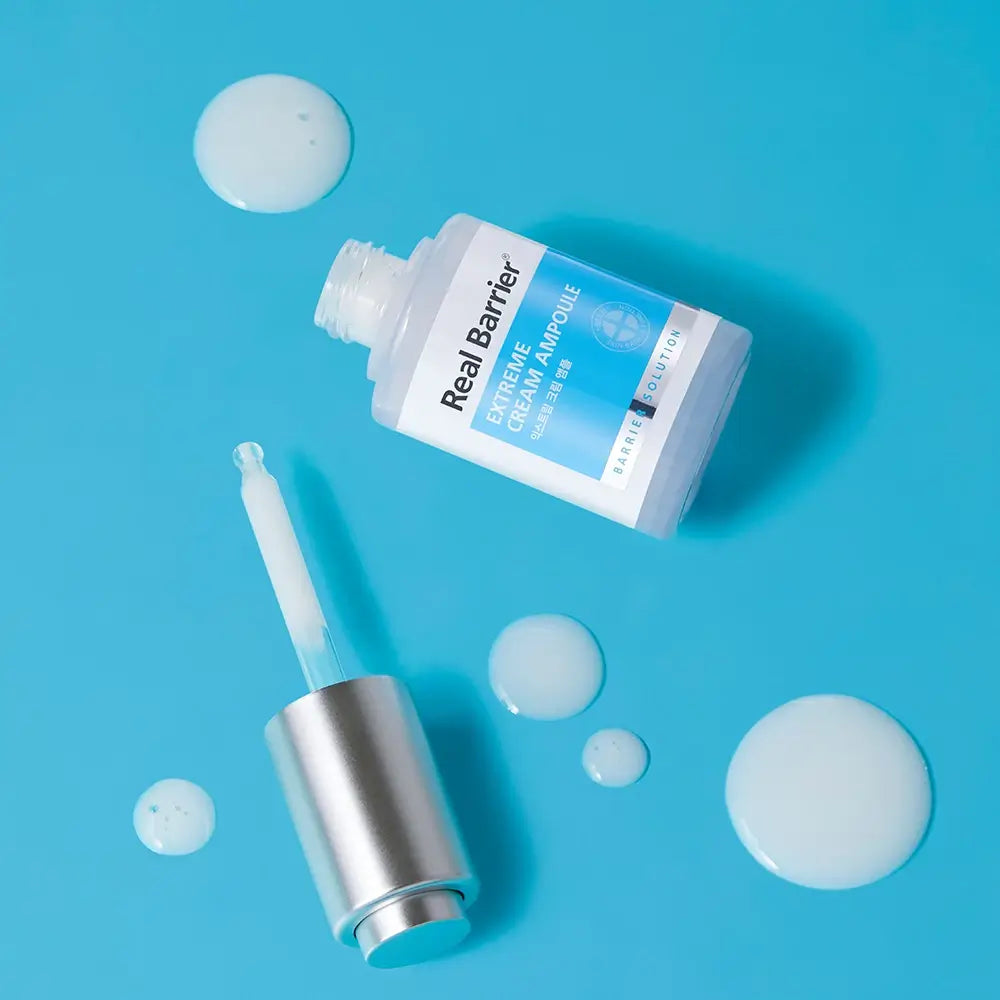 REAL BARRIER Extreme Cream Ampoule - Gesichtsserum mit Panthenol zur intensiven Hautfeuchtigkeit und Stärkung der Hautbarriere - 30 ml
