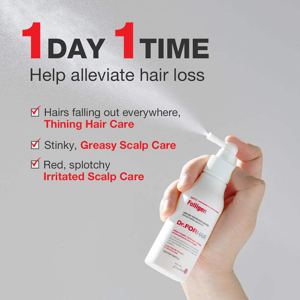 Dr. FORHAIR Folligen Tonic - Tonikum mit Folligen Complex und Ginseng-Extrakt zur Stärkung des Haares und Verbesserung der Mikrozirkulation der Kopfhaut - 120 ml