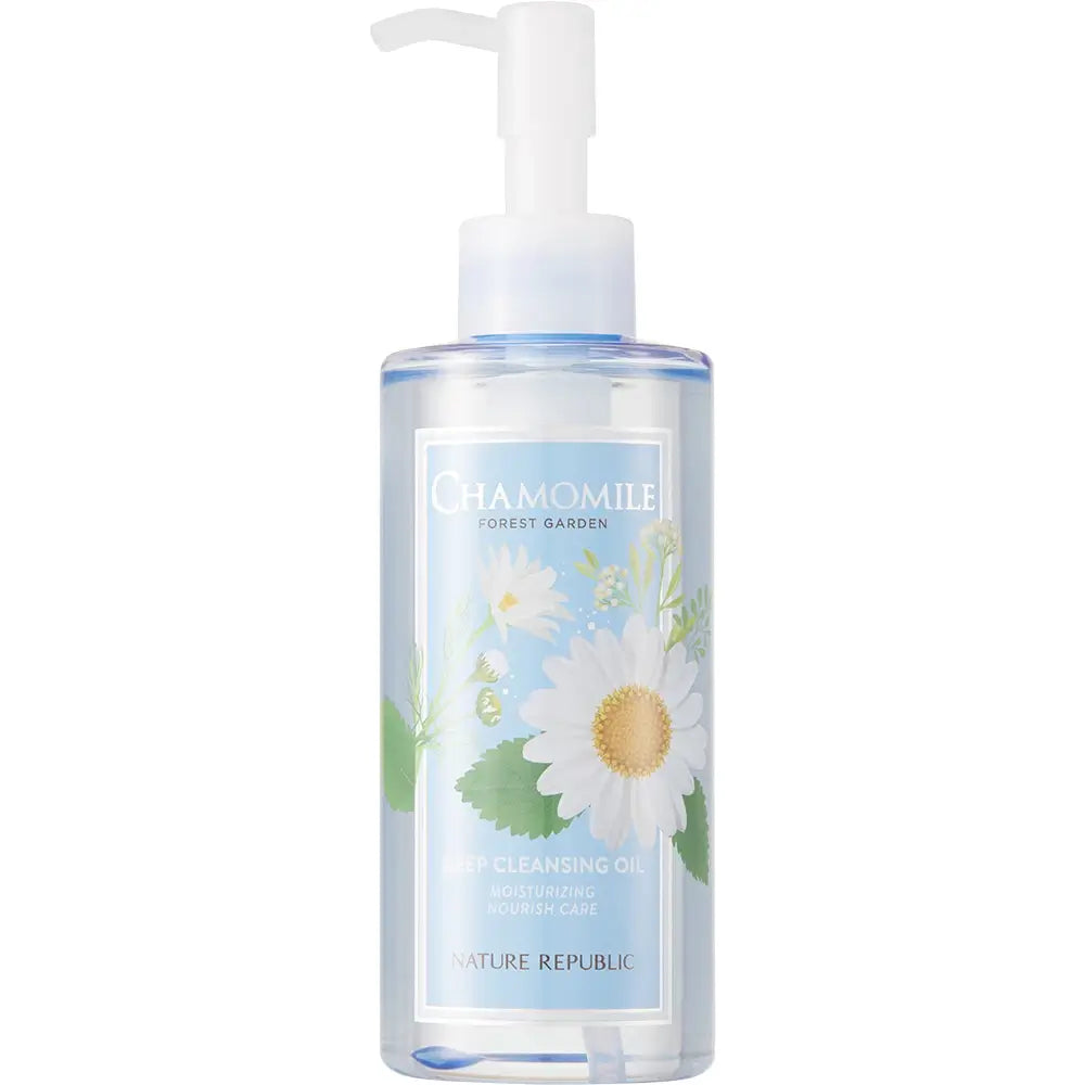 NATURE REPUBLIC Forest Garden Kamille - Reinigungsöl formuliert mit Kamillenextrakt und natürlichen Ölen, das hilft, Make-up, Unreinheiten und überschüssigen Talg zu entfernen und den Hautkomfort zu erhalten - 200 ml