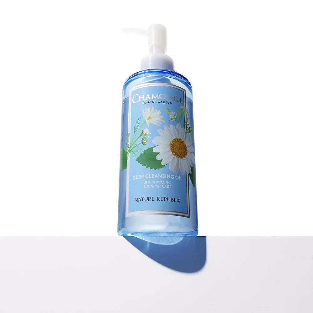NATURE REPUBLIC Forest Garden Kamille - Reinigungsöl formuliert mit Kamillenextrakt und natürlichen Ölen, das hilft, Make-up, Unreinheiten und überschüssigen Talg zu entfernen und den Hautkomfort zu erhalten - 200 ml