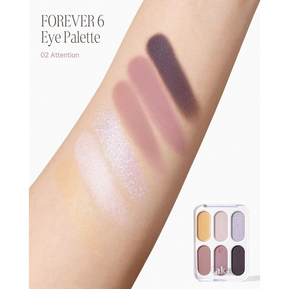 LAKA Forever6 Eye Palette - 02 Attention