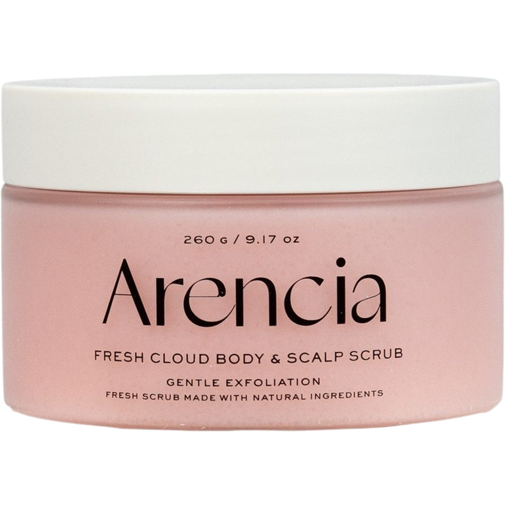 ARENCIA Fresh Cloud Körper- und Kopfhautpeeling Lavendel und Birne, 260 g