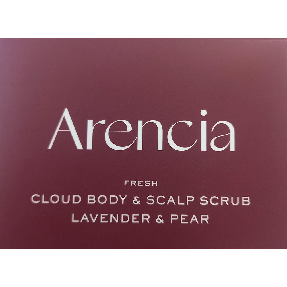 ARENCIA Fresh Cloud Körper- und Kopfhautpeeling Lavendel und Birne, 260 g