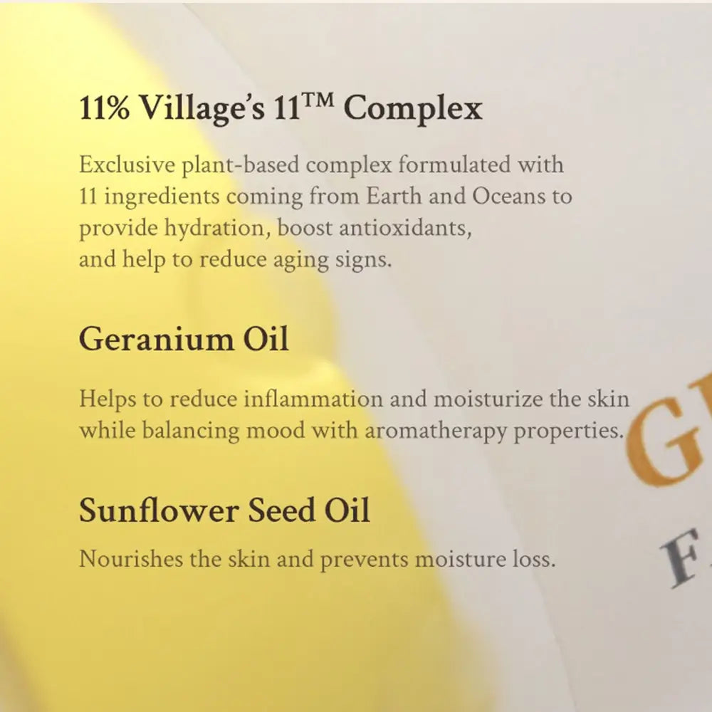 VILLAGE 11 FACTORY Fresh Dewy Geranium Blossom Facial Serum