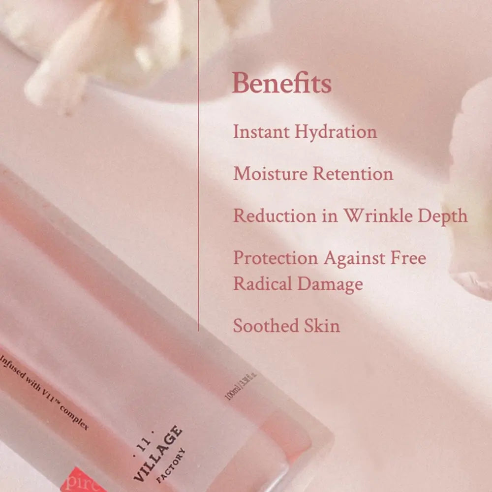 VILLAGE 11 FACTORY Fresh Dewy Rose Petal Facial Serum