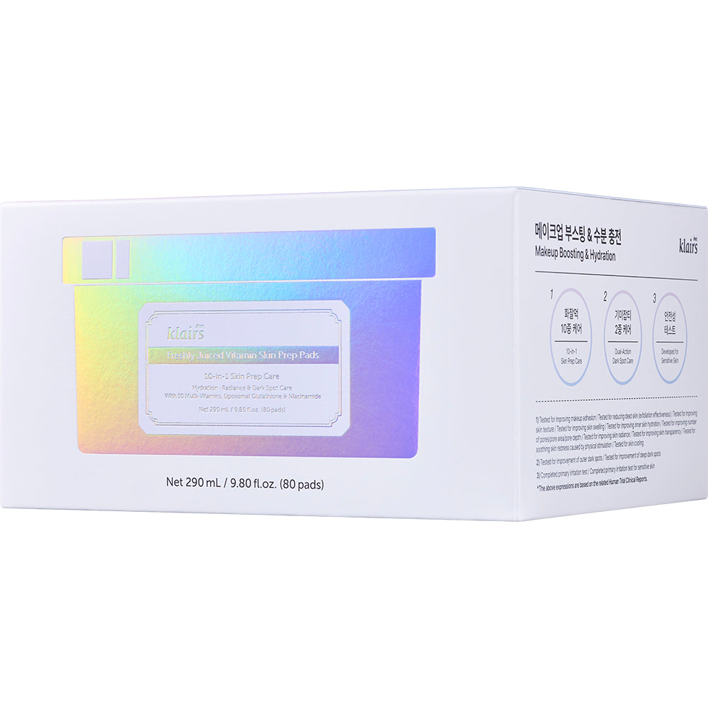 Freshly Juiced Vitamin Skin Prep Pads Dischete 290 ml