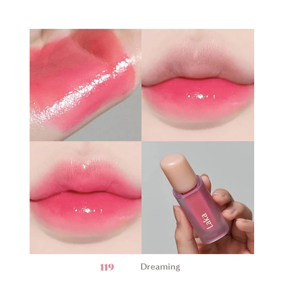 LAKA Fruity Glam Tint - Lippen-Tönung formuliert mit Fruchtsaftkomplex und Farbpigmenten, die zur Feuchtigkeitsversorgung der Lippen und zur Erhaltung des Komforts beitragen - 4,5 g - 119 Dreaming