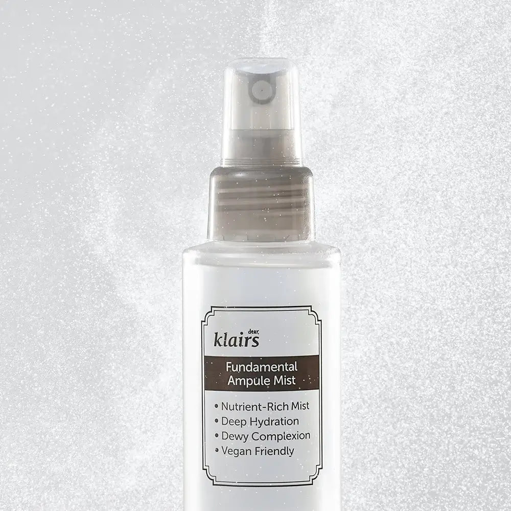 Dear Klairs Fundamentales Feuchtigkeitsspray für das Gesicht ohne Duftstoffe - Beruhigung und Feuchtigkeit mit grünem Tee, 125 ml