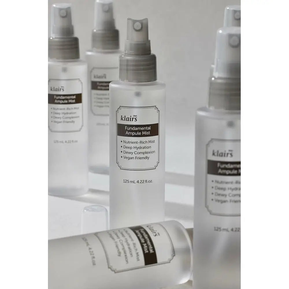Dear Klairs Fundamentales Feuchtigkeitsspray für das Gesicht ohne Duftstoffe - Beruhigung und Feuchtigkeit mit grünem Tee, 125 ml