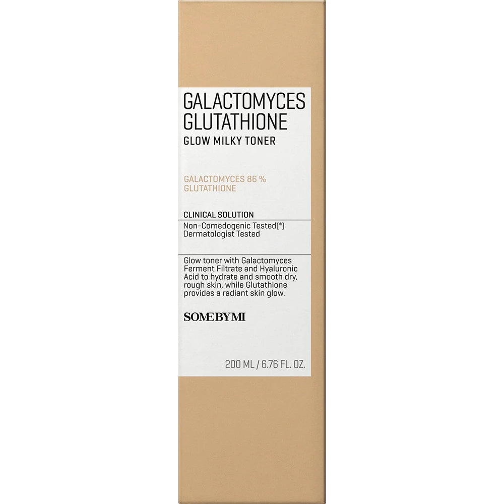 SOME BY MI Galactomyces Glutathione Glow Milky - Gesichts-Toner mit Galactomyces-Filtrat und Niacinamid, für mehr Ausstrahlung und einen gleichmäßigeren Hautton - 200 ml