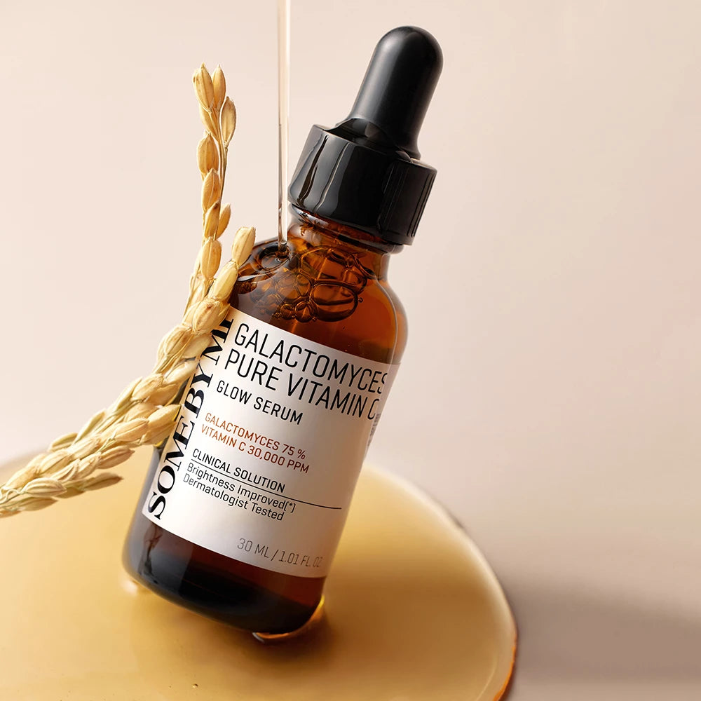 SOME BY MI Galactomyces Pure Vitamin C Glow Serum - Serum mit fermentierten Galactomyces und reinem Vitamin C für einen ebenmäßigen und strahlenden Teint - 30 ml