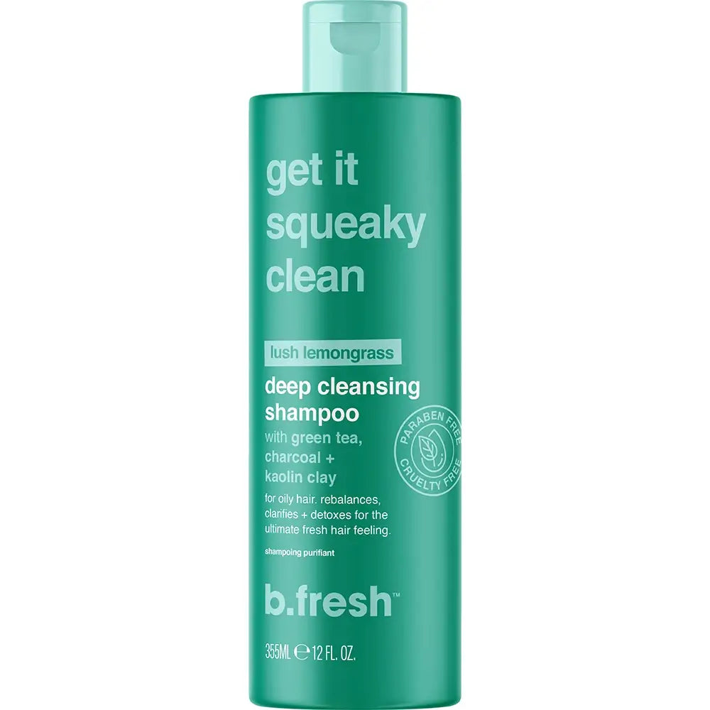 b.fresh Get It Squeaky Clean Shampoo Reiniger mit Aktivkohle - Intensive Reinigung und Entgiftung für fettiges Haar
