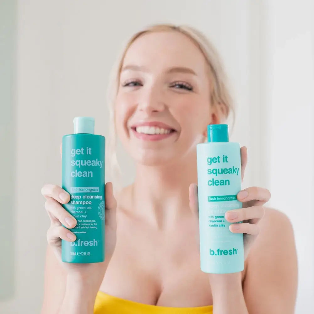 b.fresh Get It Squeaky Clean Shampoo Reiniger mit Aktivkohle - Intensive Reinigung und Entgiftung für fettiges Haar