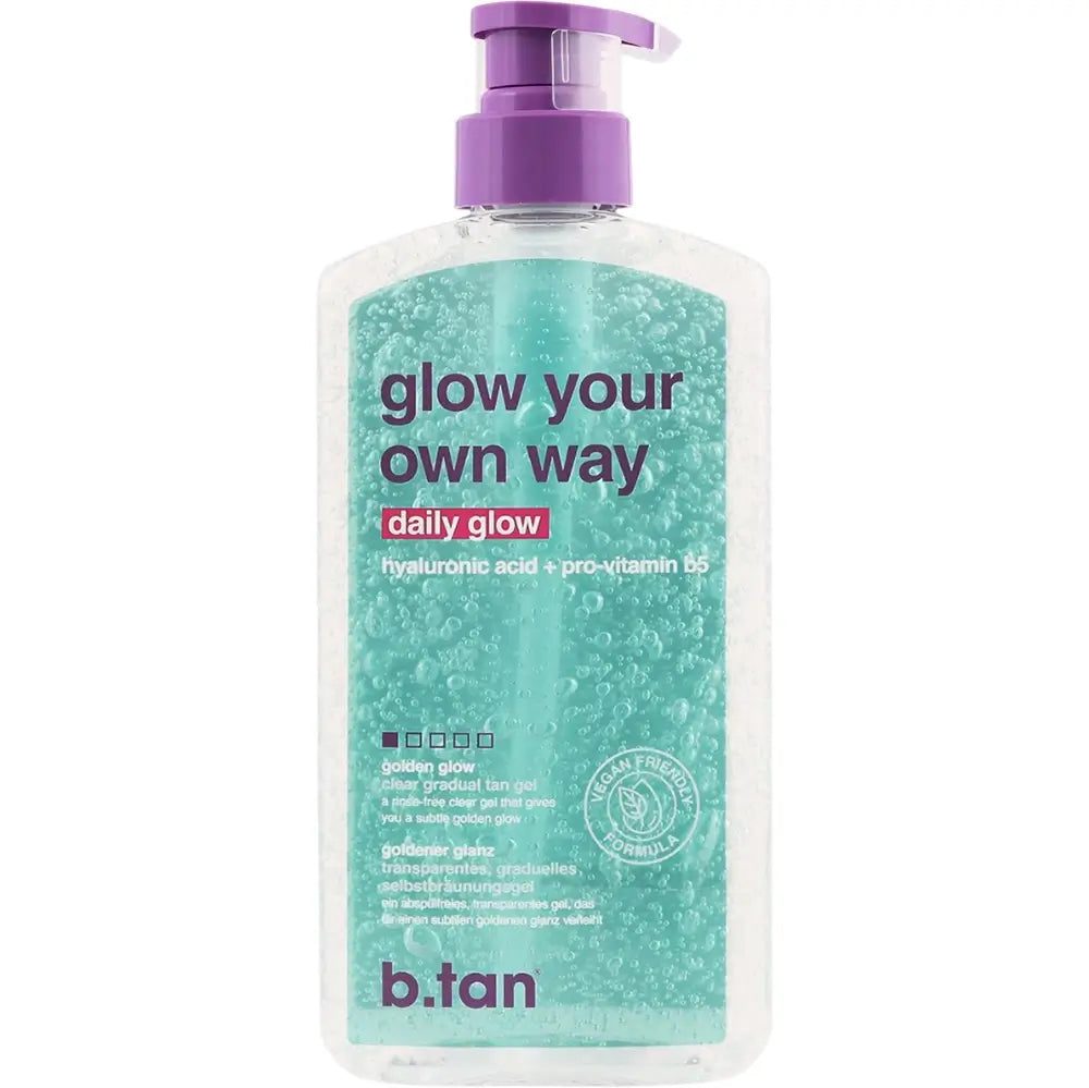 B.tan Golden Glow Gel Selbstbräuner - Natürliche & feuchtigkeitsspendende Bräune mit Hyaluronsäure, 591 ml